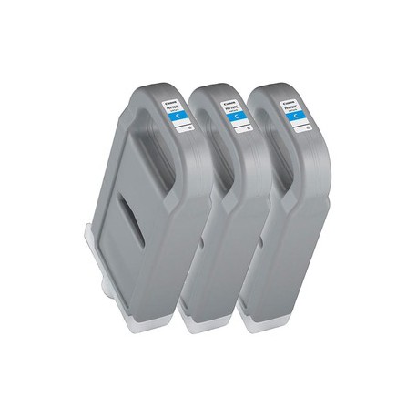 Pack 3 xCartouche d'encre CANON PFI-707C Cyan 700ml