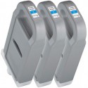 Pack 3 xCartouche d'encre CANON PFI-707C Cyan 700ml