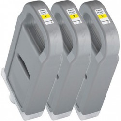 Pack 3 xCartouche d'encre CANON PFI-707Y Jaune 700ml