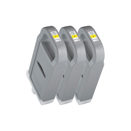 Pack 3 xCartouche d'encre CANON PFI-707Y Jaune 700ml