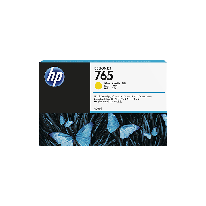 Cartouche d'encre HP 765 Jaune 400ml