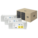 Pack x 3 Cartouches d'encre HP 81  Jaune 680ml C5069A