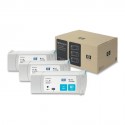 Pack x 3 Cartouches d'encre HP 81 Cyan 680ml C5067A