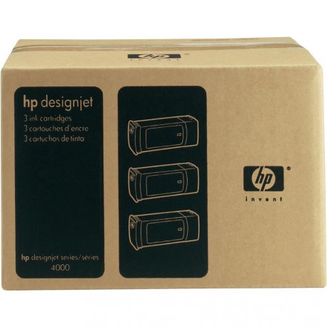Pack x 3 Cartouches d'encre Noir HP90 775ml