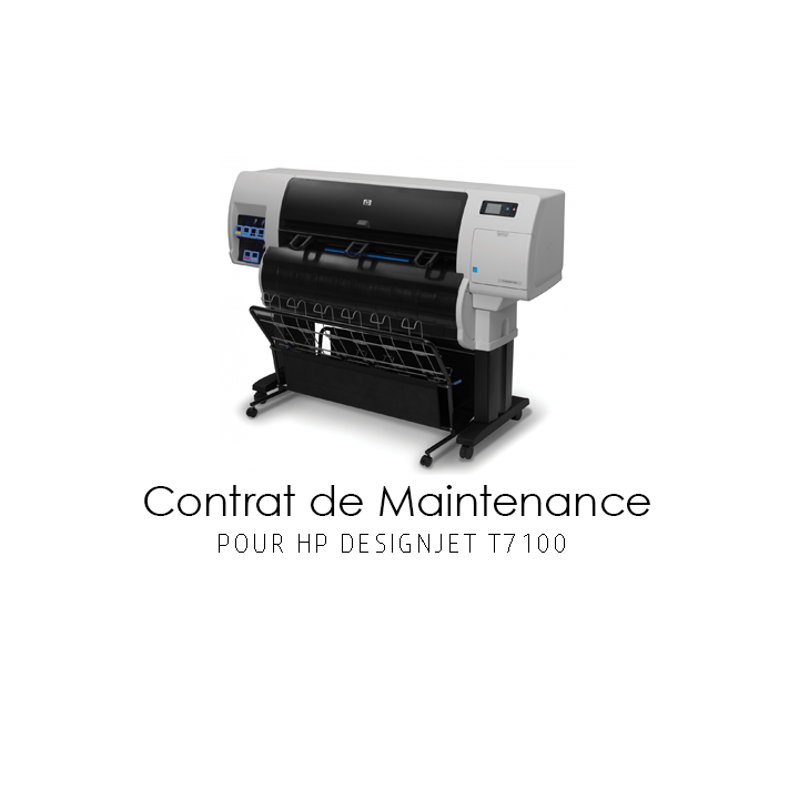 Contrat de maintenance 1 an pour HP T7100