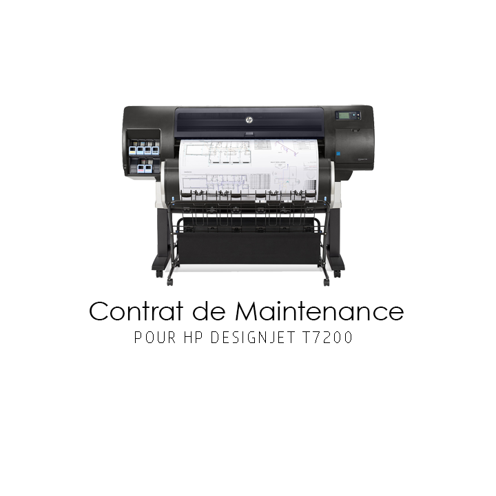 Contrat de maintenance 1 an pour HP T7200