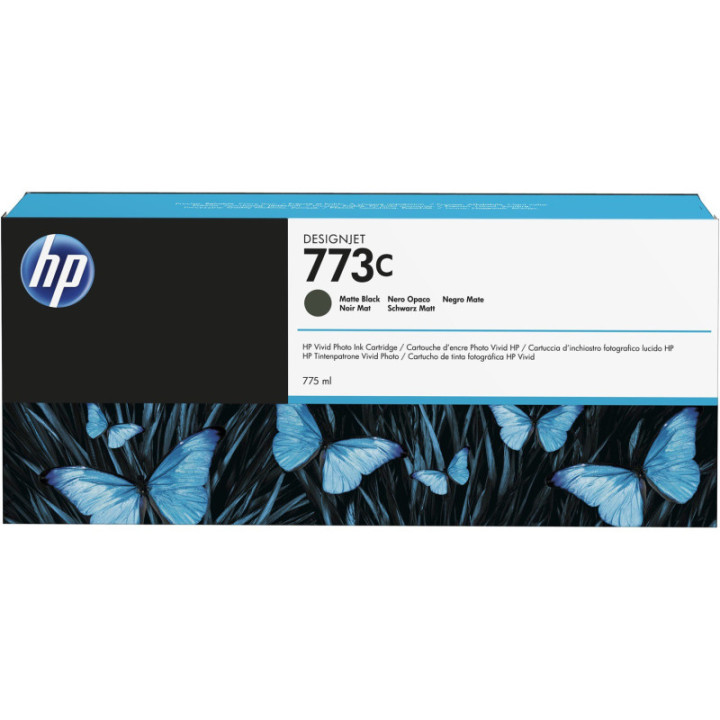 Cartouche d'encre Noir Mat HP 773C 775ml