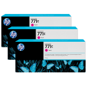 Pack 3 cartouches d'encre photo Vivid HP 771C Magenta - 775 ml B6Y33A