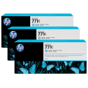Pack 3 cartouches d'encre photo Vivid HP 771C Cyan Clair - 775 ml B6Y36A