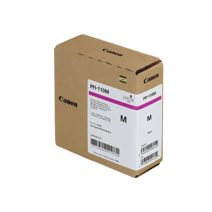 Cartouche d'encre CANON PFI-110M Magenta 160ml