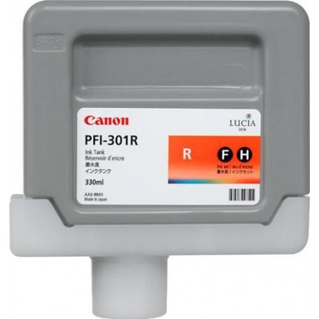 Cartouche d'encre CANON PFI-301R Rouge 330ml 