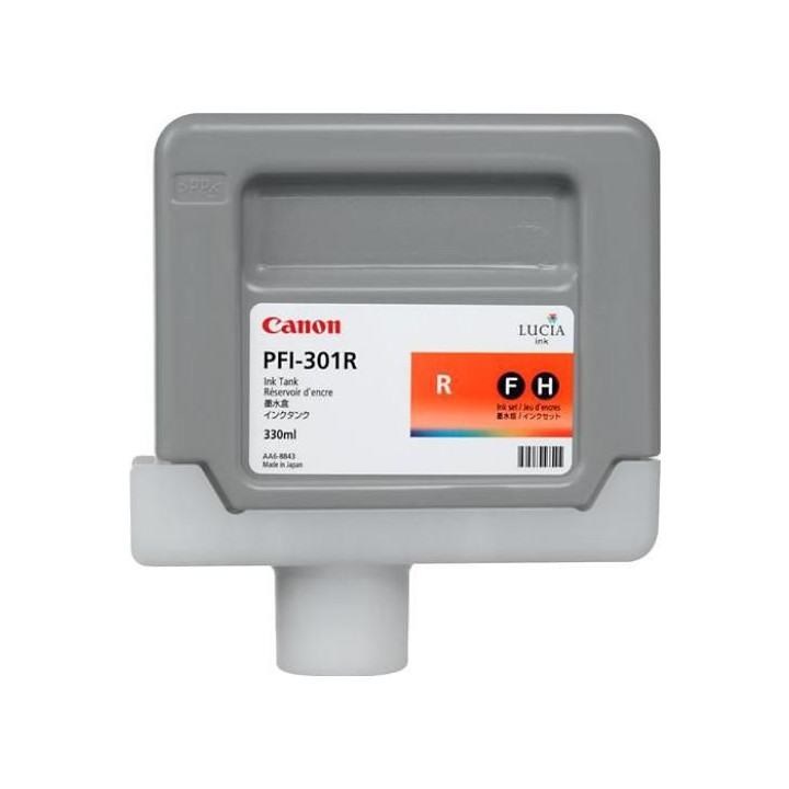 Cartouche d'encre CANON PFI-301R Rouge 330ml 