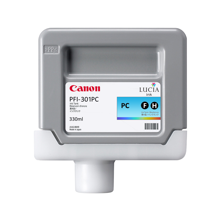 Cartouche d'encre CANON PFI-301PC Cyan photo  330ml