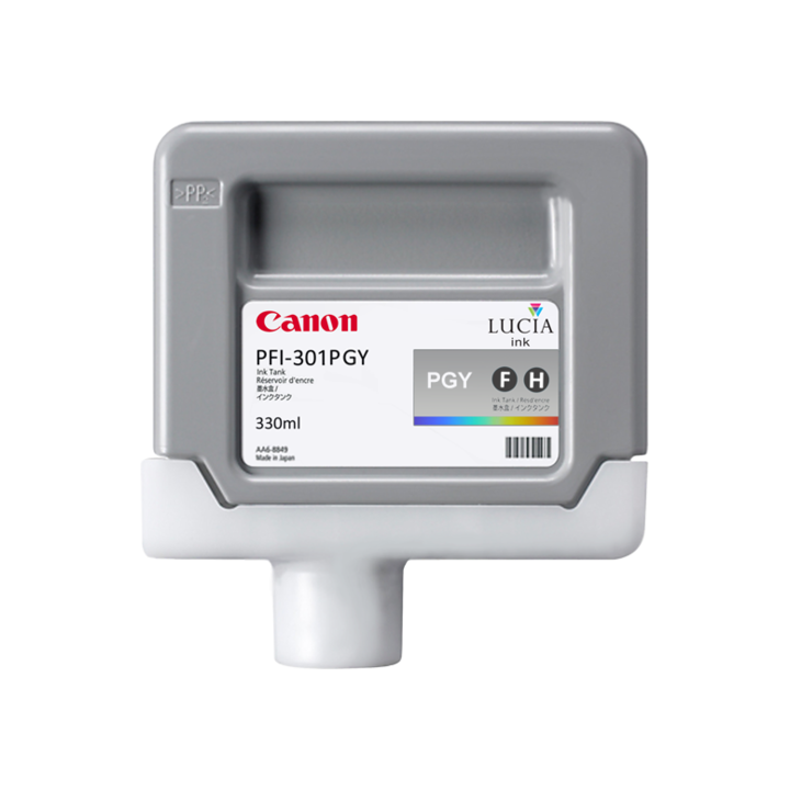 Cartouche d'encre CANON PFI-301PGY Gris photo 330 ml