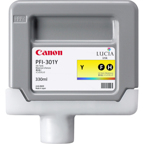 Cartouche d'encre CANON PFI-301Y Jaune 330 ml