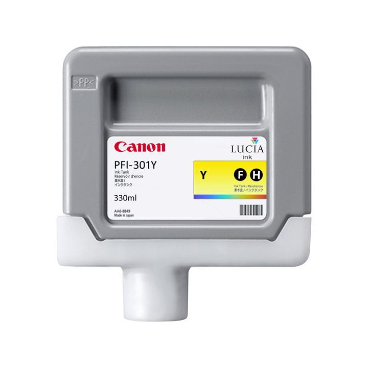 Cartouche d'encre CANON PFI-301Y Jaune 330 ml