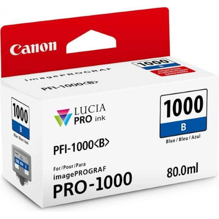 Cartouche d'encre Canon PFI-1000B Bleu 80 ml