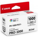 Cartouche d'encre Canon PFI-1000PGY Grise  photo 80 ml 0553C001