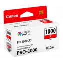 Cartouche d'encre Canon PFI-1000R Rouge 80 ml 0554C001