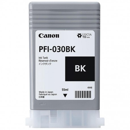 Cartouche d'encre Canon PFI-030BK - Noir Photo - 55 ml