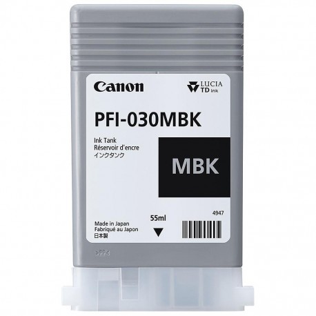 Cartouche d'encre Canon PFI-030MBK - Noir Mat - 55 ml