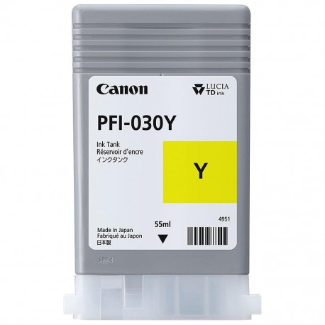 Cartouche d'encre Canon PFI-030Y - Jaune - 55 ml