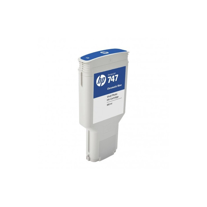 Cartouche d'encre photo Vivid HP 747 Bleu Chromatique 300ml
