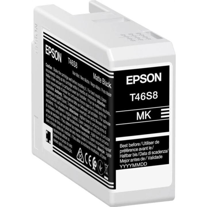 Cartouche d'encre EPSON Noir Mate T46S8 25 ml