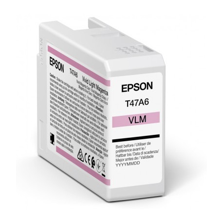 Cartouche d'encre EPSON Magenta clair vif  T47A6 50 ml