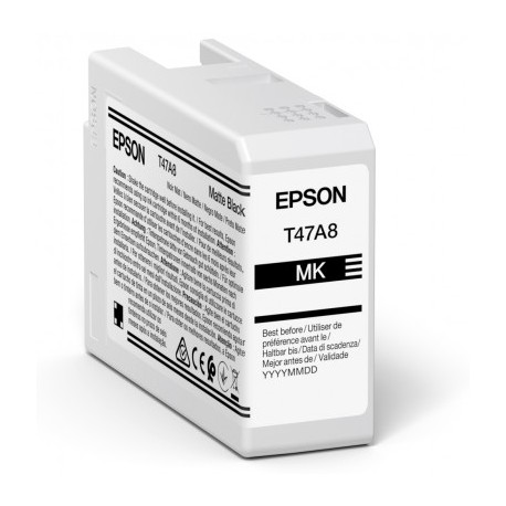 Cartouche d'encre EPSON Noir Mate T47A8 50 ml