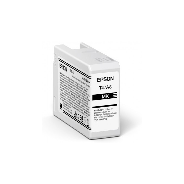 Cartouche d'encre EPSON Noir Mate T47A8 50 ml