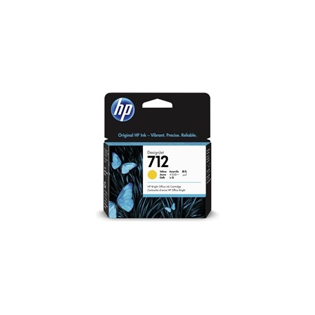 Cartouche d'encre DesignJet HP 712, jaune, 29 ml