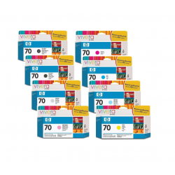 Pack Cartouche d'encre HP 70