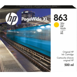 Cartouche d'encre HP863 Jaune 500 ml