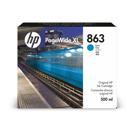 Cartouche d'encre HP863 Cyan 500 ml