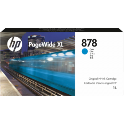Cartouche d'encre HP878 Cyan 1 litre