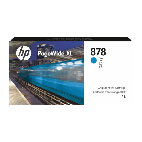 Cartouche d'encre HP878 Cyan 1 litre