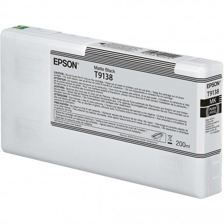 Cartouche d'encre EPSON T1938 Noir mat - 200 ml