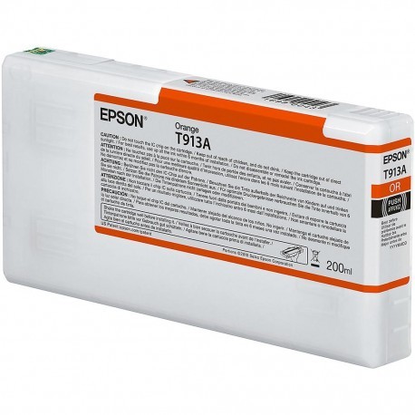 Cartouche d'encre EPSON T913A Orange  - 200 ml