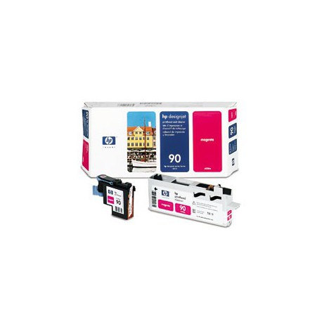 Tête d'impression magenta et dispositif de nettoyage HP 90