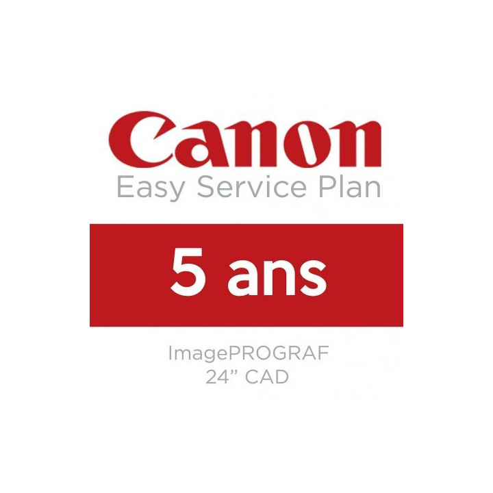 Extension de garantie CANON 5 ans - 24 pouces CAD
