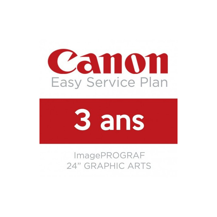Extension de garantie CANON 3 ans - 24 pouces GRAPHIC ART