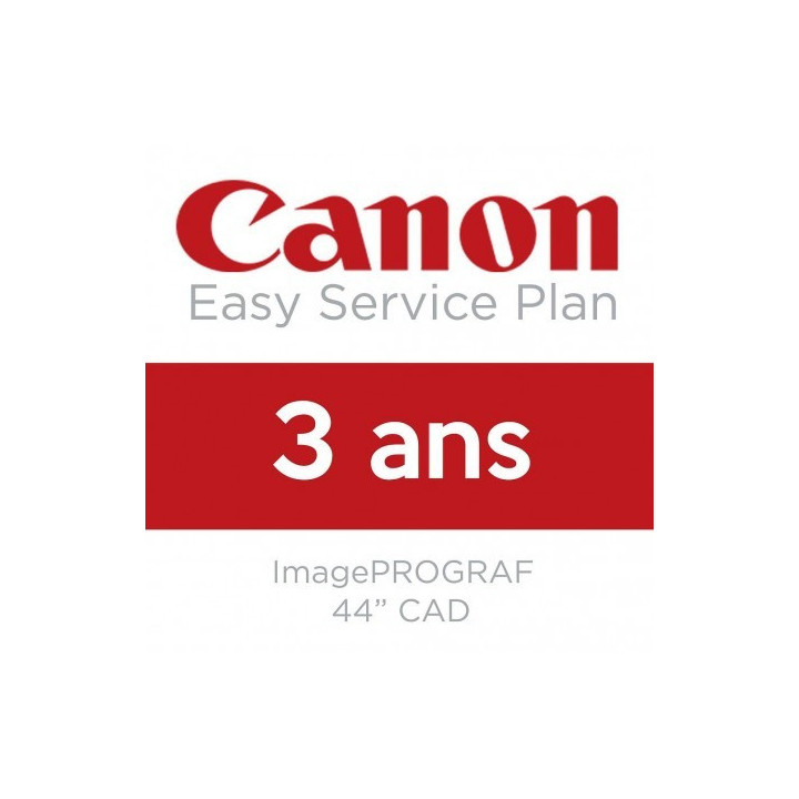 Extension de garantie CANON 3 ans - 44 pouces CAD
