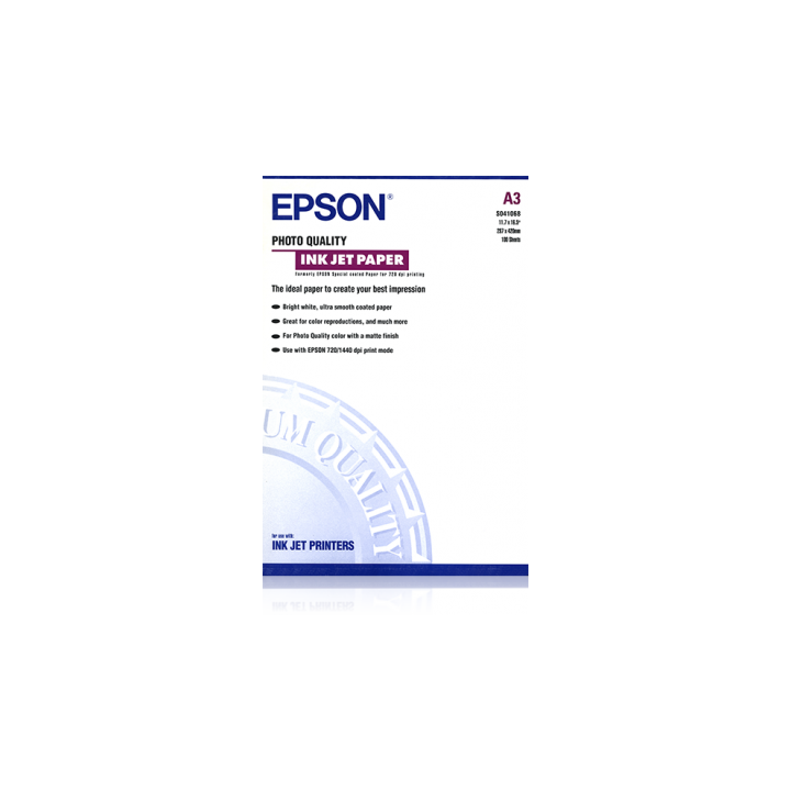 Papier couché Epson qualité Photo 102 g/m² A3 C13S041068