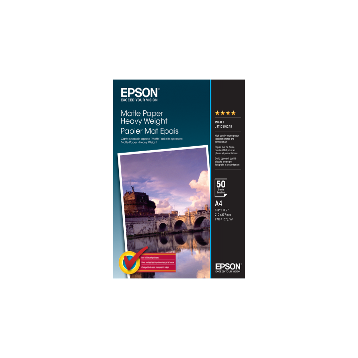 Papier Photo Epson Mat Epais 167 g/m² A4