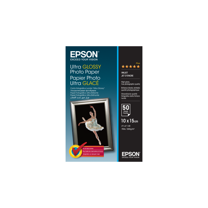 Papier Photo Epson Ultra brillant 300 g/m² (10*15cm)