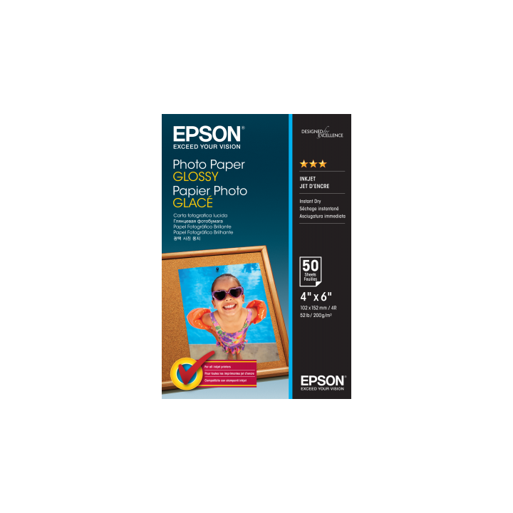 Papier Photo Epson Brillant 200 g/m² (10*15cm)