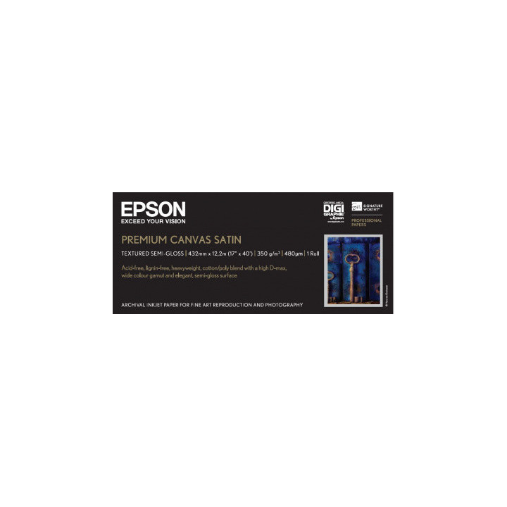 Papier EPSON Toile Premium Canvas Satin 350g/m² A2 C13S041846
