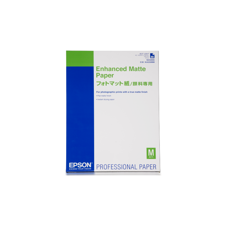 Papier EPSON Mat Supérieur 189g/m² A2 (0,420x0,594m) - 50 feuilles