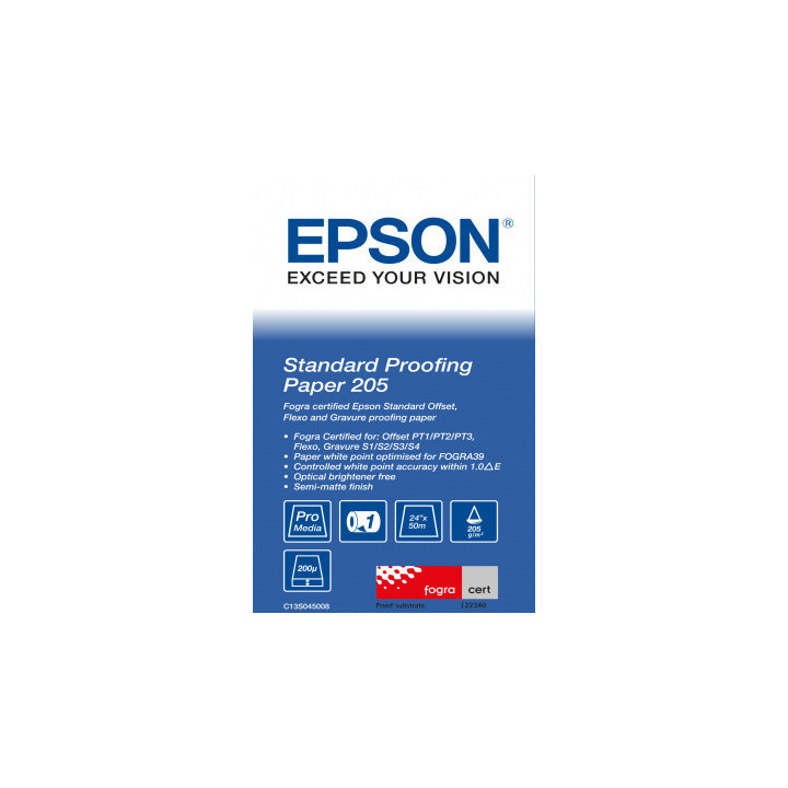 Papier EPSON Proofing Standard 205g/m² A1 24"x50m